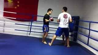 成人搏击拳腿靶教学视频